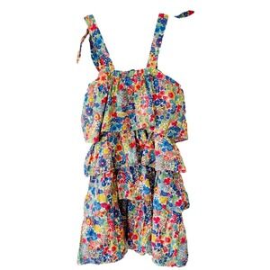 Crewcuts Floral Multicolor Kids Casual Dress
